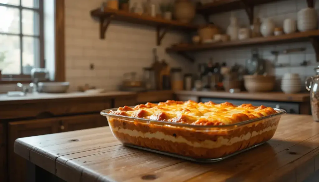 Barilla lasagna recipe in baking dish