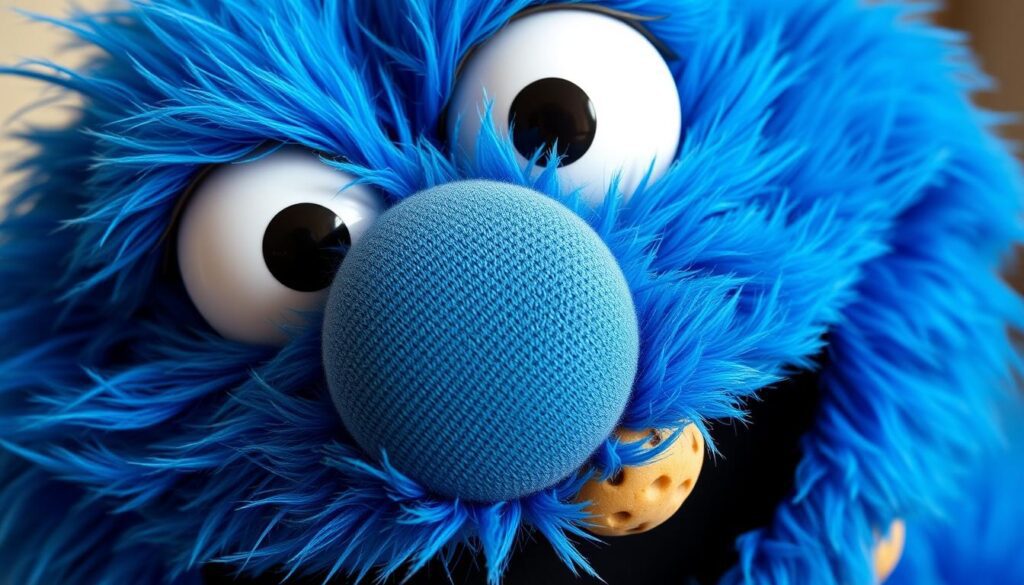 Cookie Monster facial features