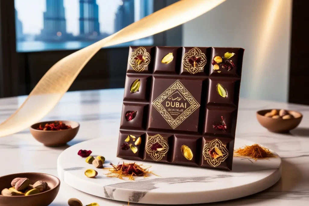 What is Dubai chocolate bar made of?