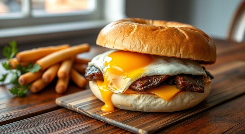 Is steak egg and cheese bagel back?