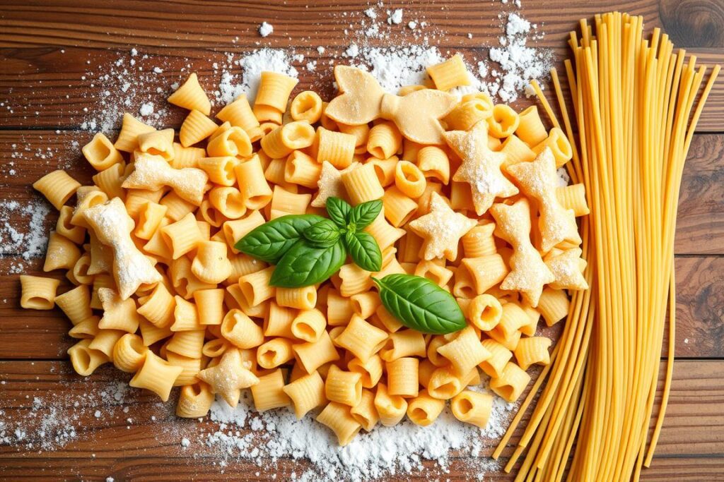 Pasta shapes