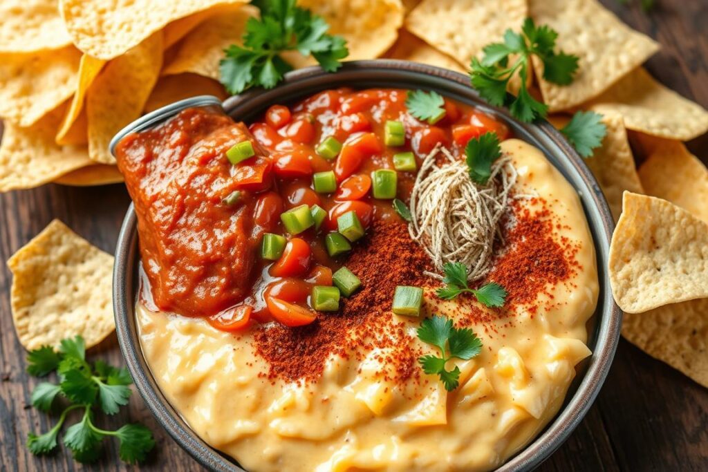 What is rotel dip made of?