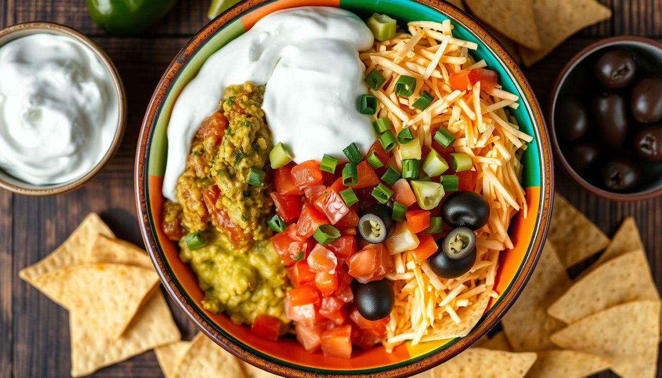 What is taco dip made of?