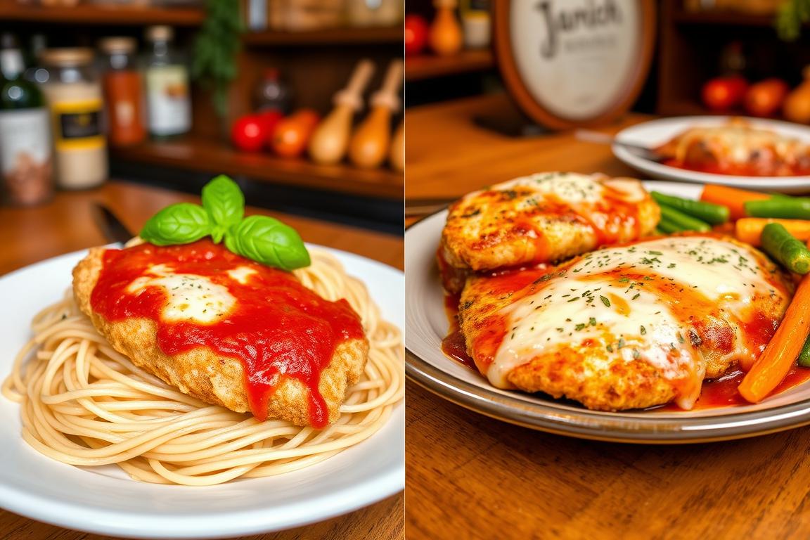 What is the difference between chicken parmesan and chicken parmigiana?