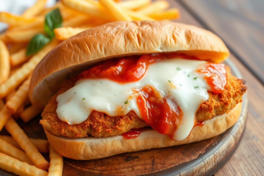 chicken parmesan sandwich