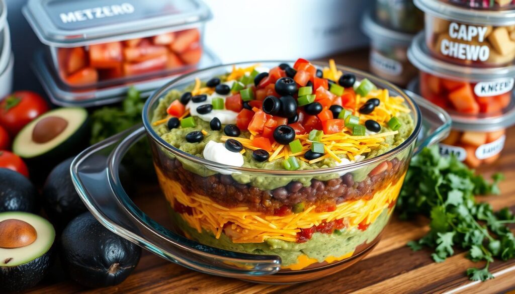 taco dip storage