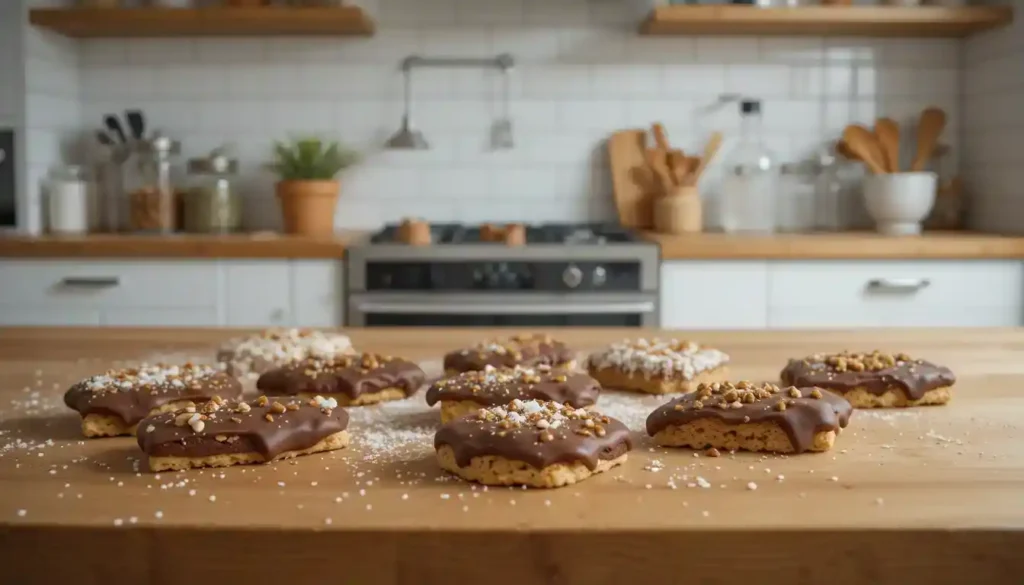 Chocolate Grahams with Toppings