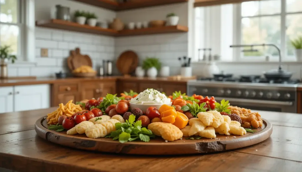 Cream Cheese Spread on Various Foods