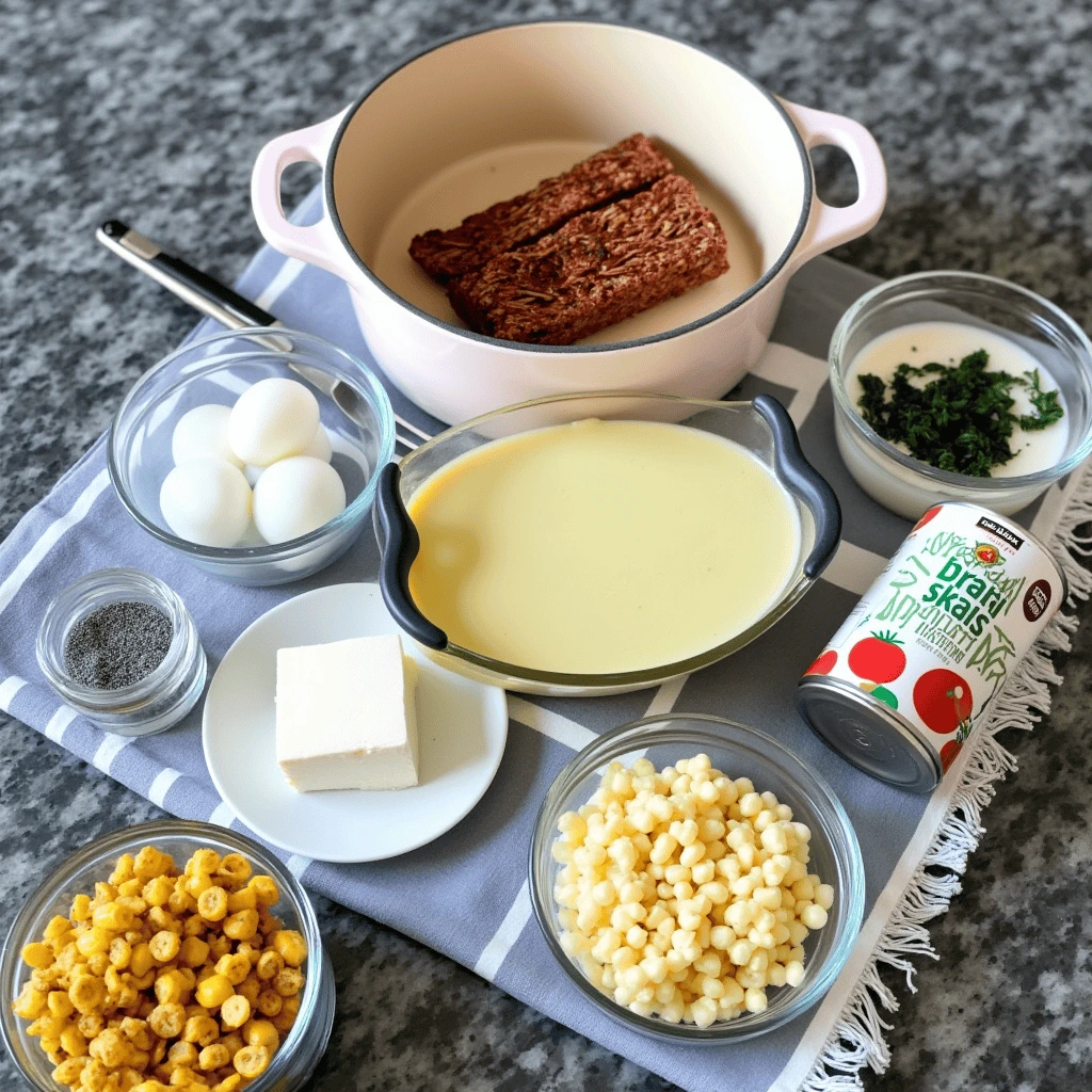 Creamy Sausage Ditalini Soup ingredients