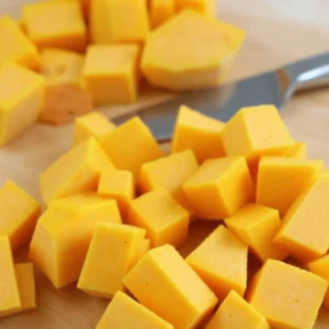 Cutting and Cubing Butternut Squash