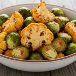 recipe for making spicy cauliflower and brussel sprouts