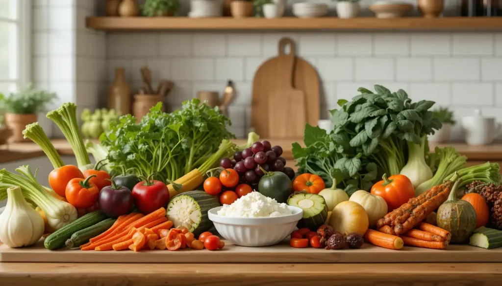 Vegetables with Cream Cheese