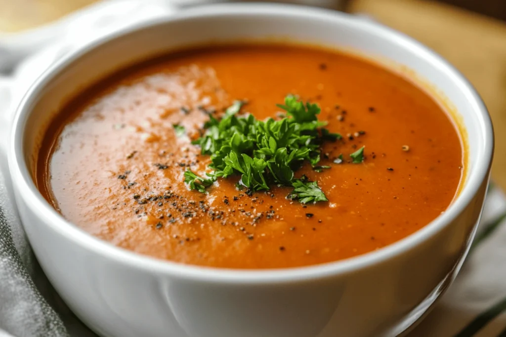 Serving a Bowl of Busy Day Soup Recipe